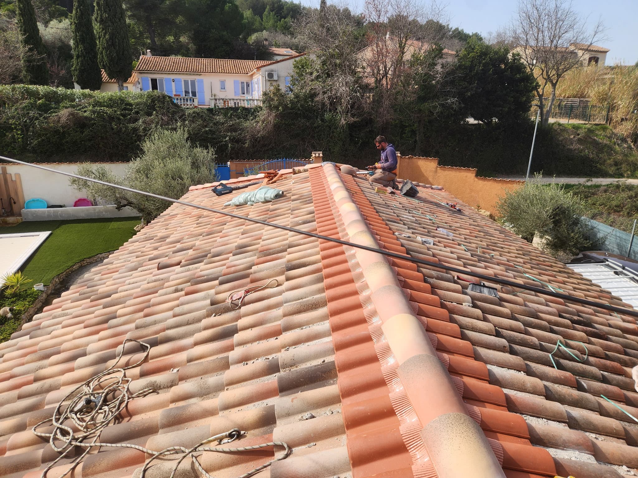 Réfection faîtage Calvisson - 254551461762637047