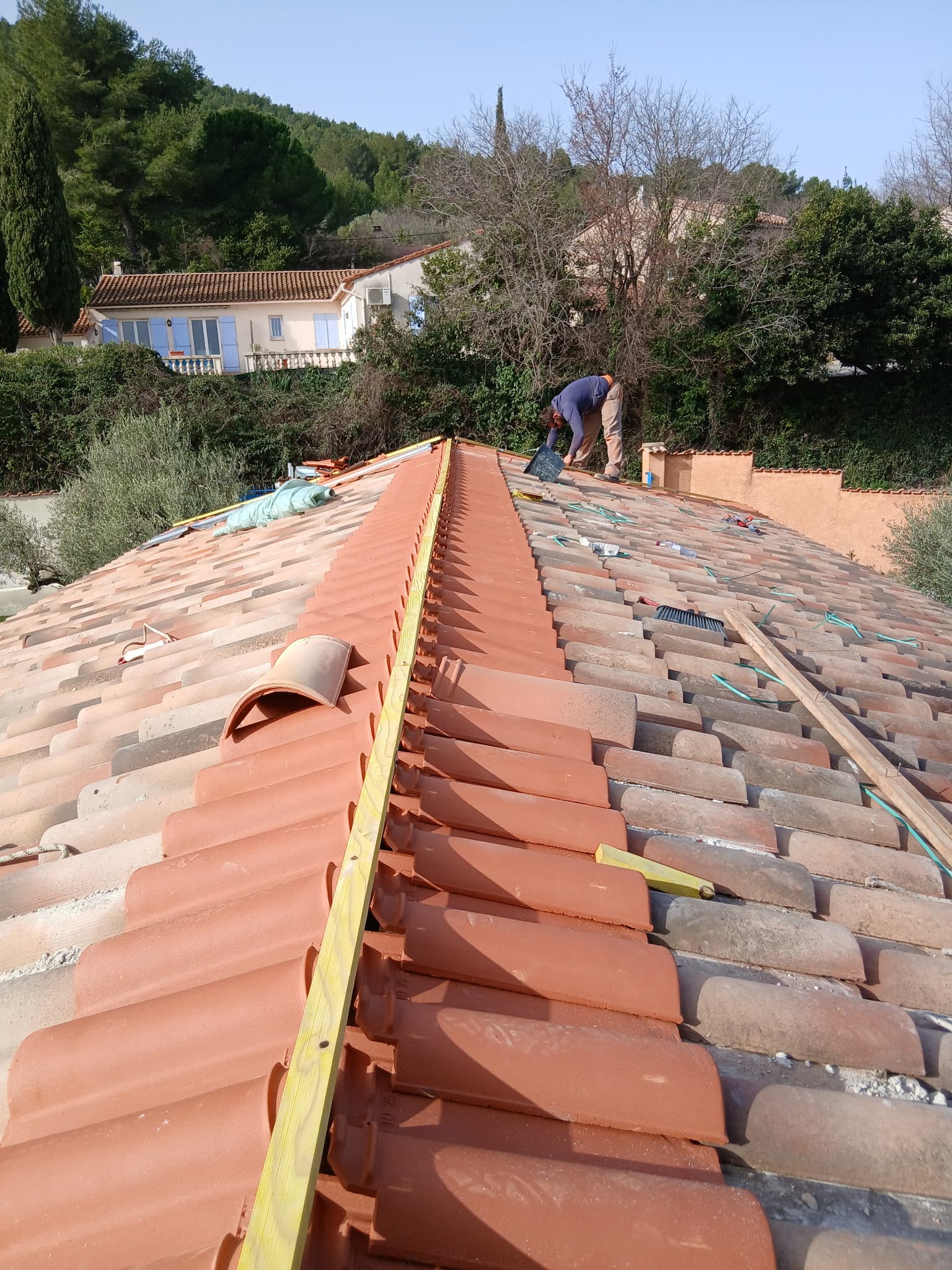 Réfection du Faîtage et des Araignées – Calvisson