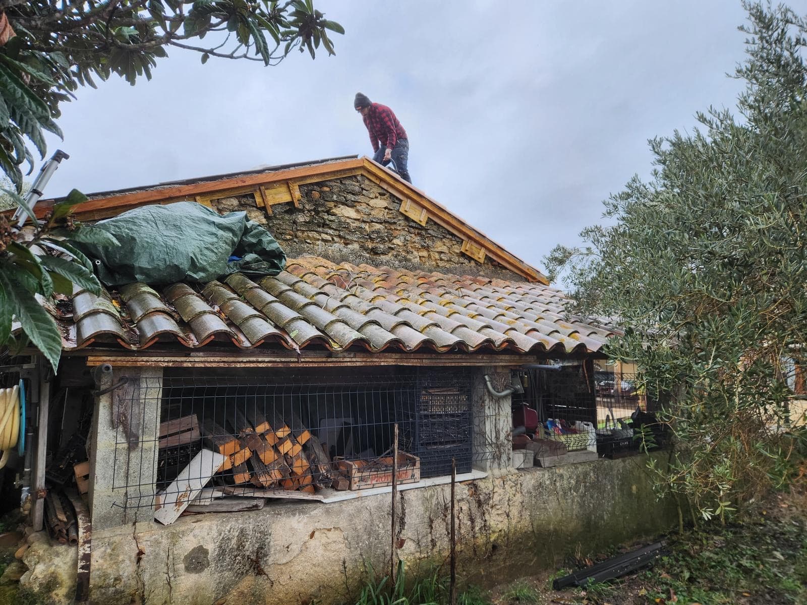Réfection de Toiture d'un Cabanon en Pierre