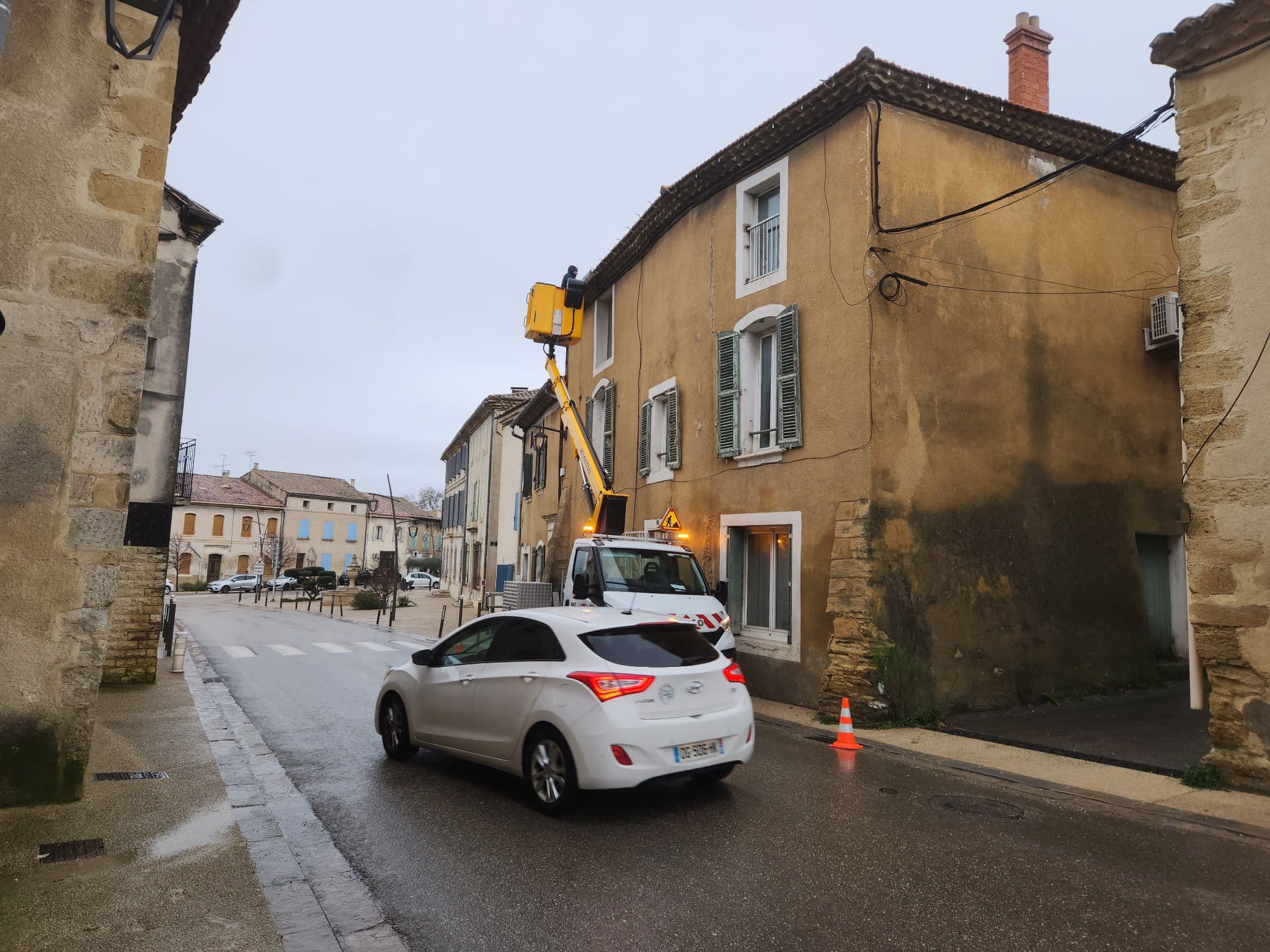 Pose de Gouttières en Centre-Ville